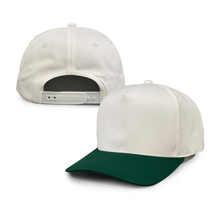 floral white 5 panel cotton baseball caps