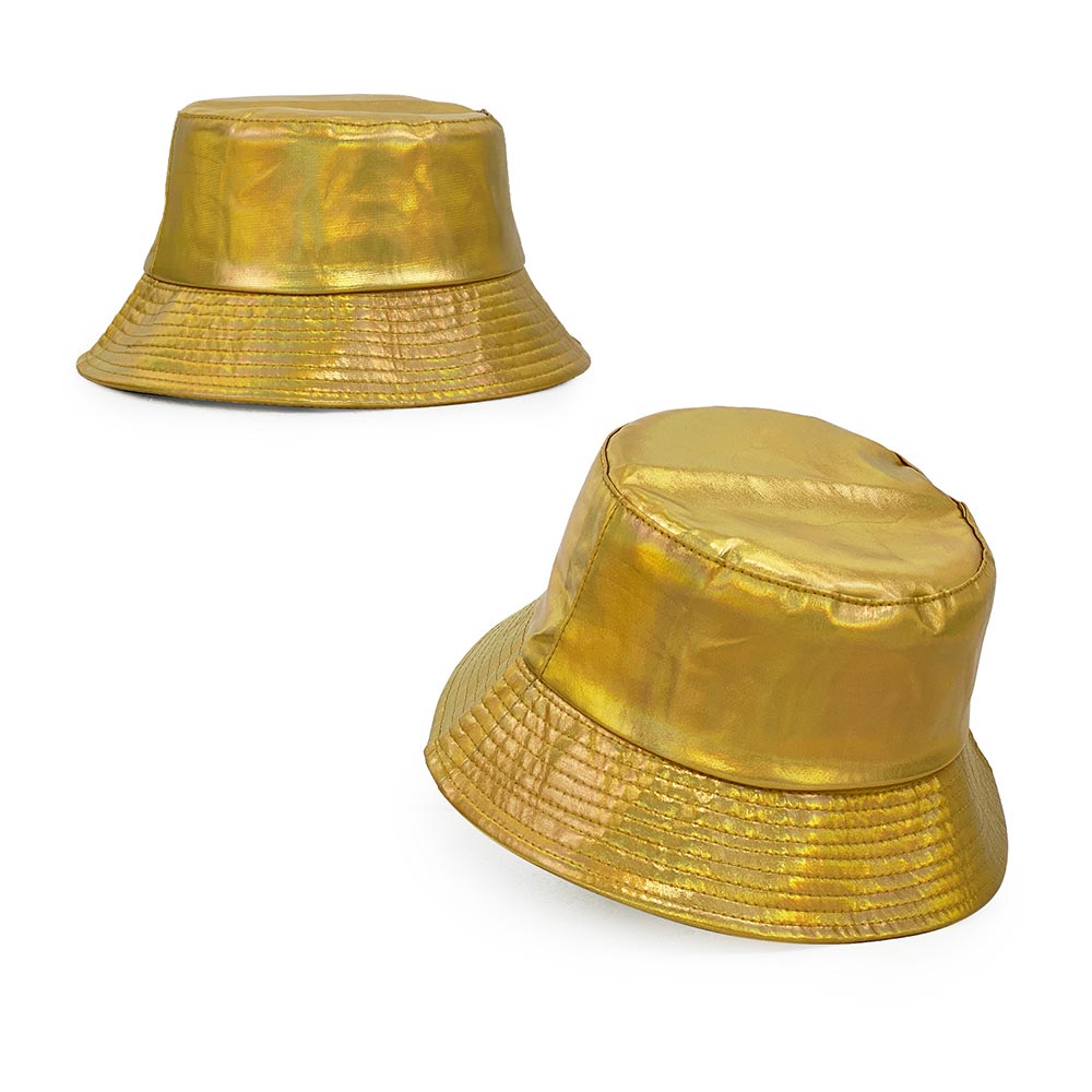 gold Polyester bucket hats