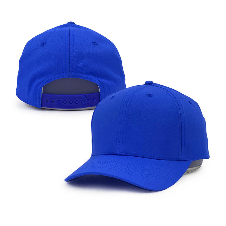 blue cotton 6 panel baseball hats