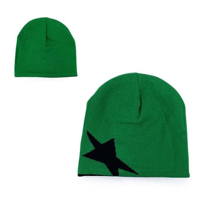 green polyester Pattern beanie