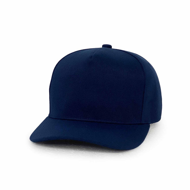 navy polyester baseball hats side
