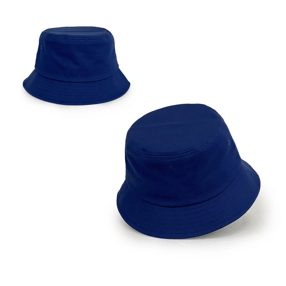 navy cotton bucket hats