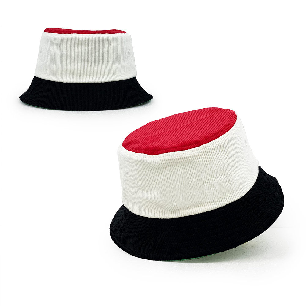 fire brick corduroy bucket hats