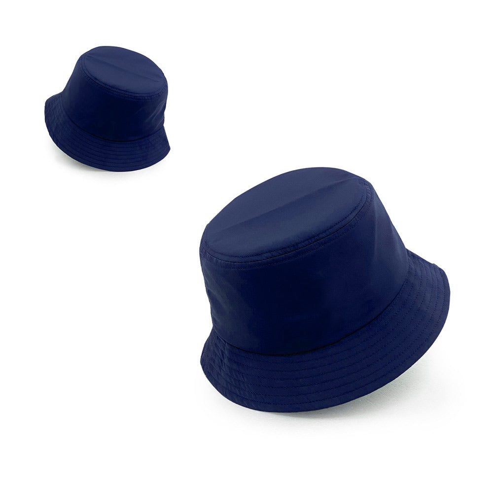 navy nylon bucket hats