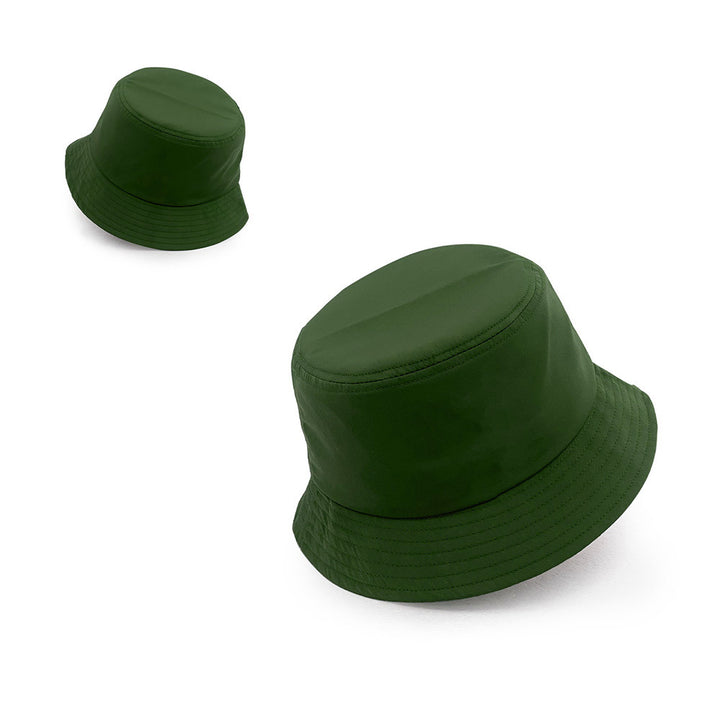 medium sea green nylon bucket hats