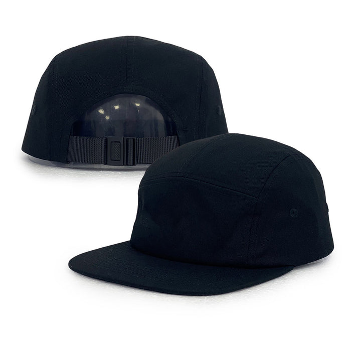 black Cotton camp cap