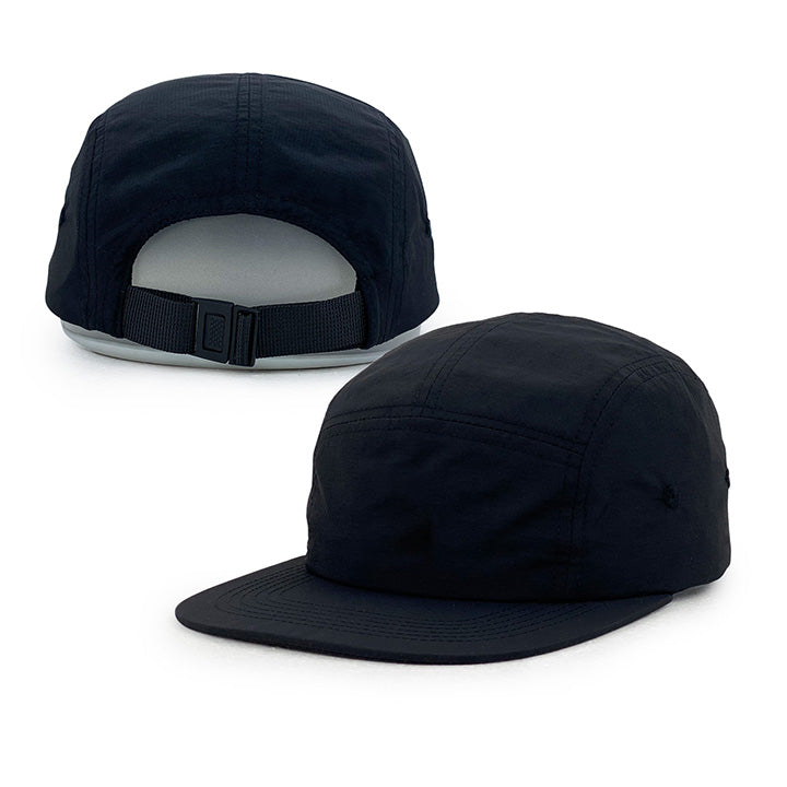 black nylon camp cap