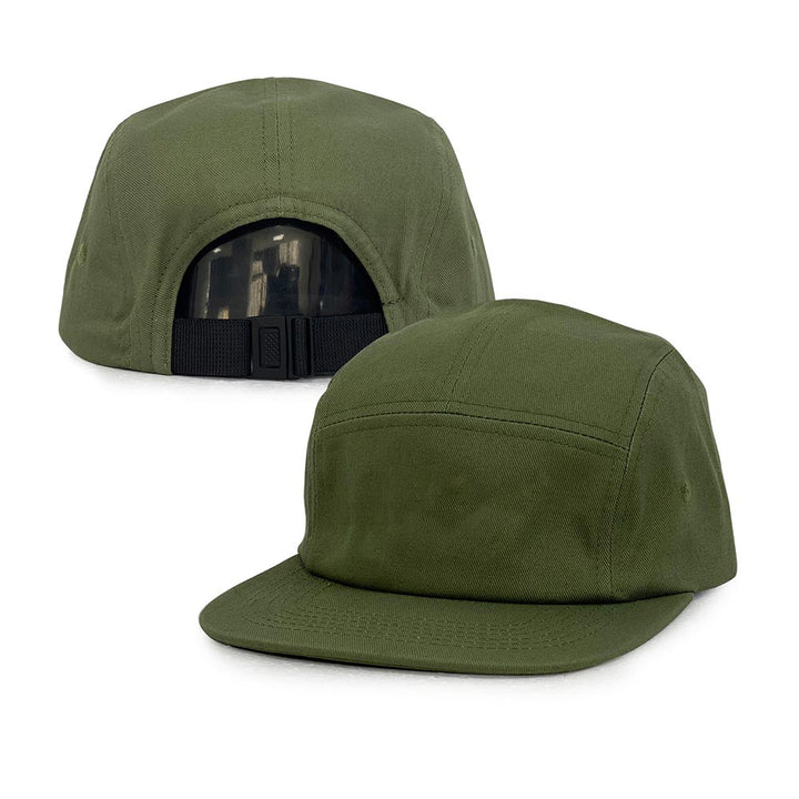 green Cotton camp cap