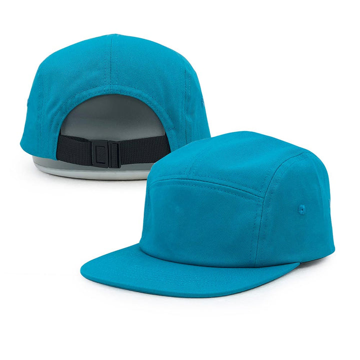 Dark Turquoise Cotton camp cap