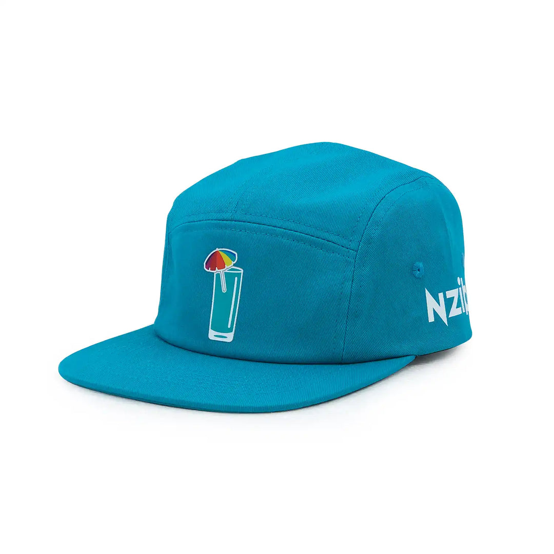 Dark Turquoise Cotton camp cap