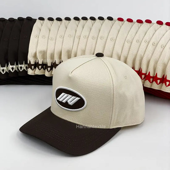 Custom 5 Panel Cotton Embroidery  Baseball Hat 1