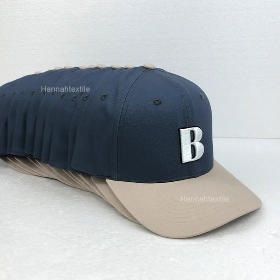 Custom Cotton 6 panel two tone Baseball Cap 2