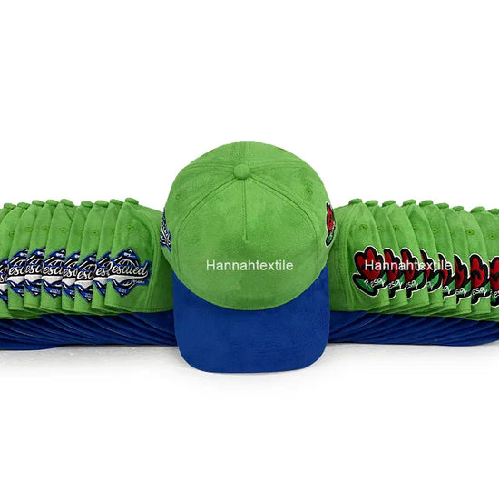 Bulk Suede Baseball Cap, 6 Panel Curve Bill 1