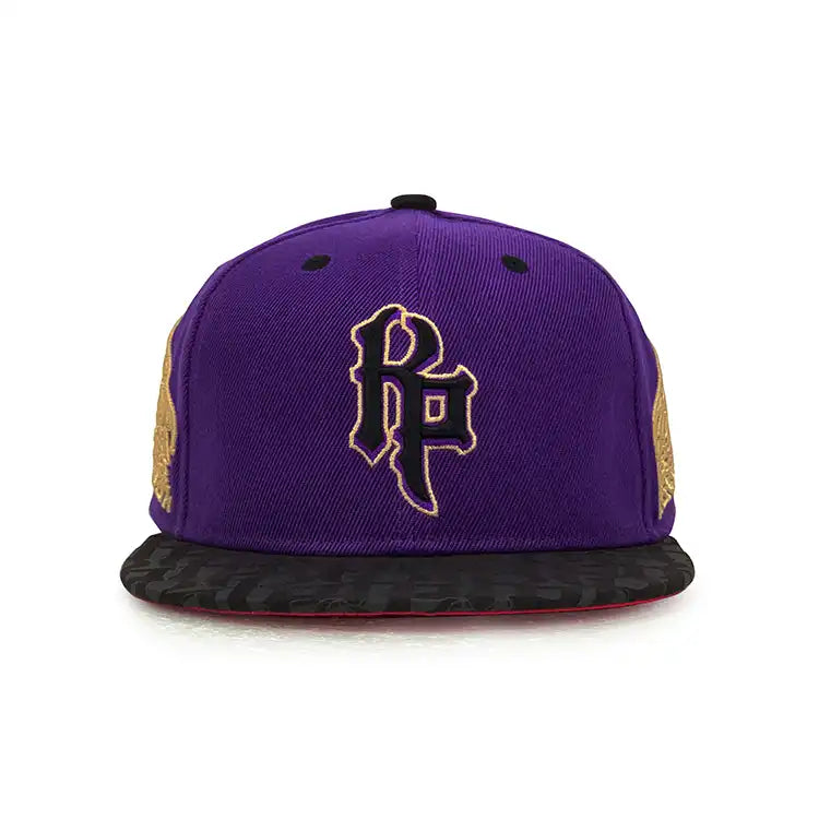 purple polyester fitted hat-2