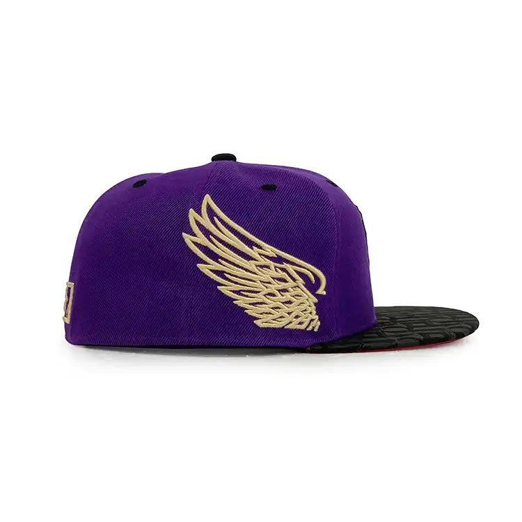 purple polyester fitted hat-3