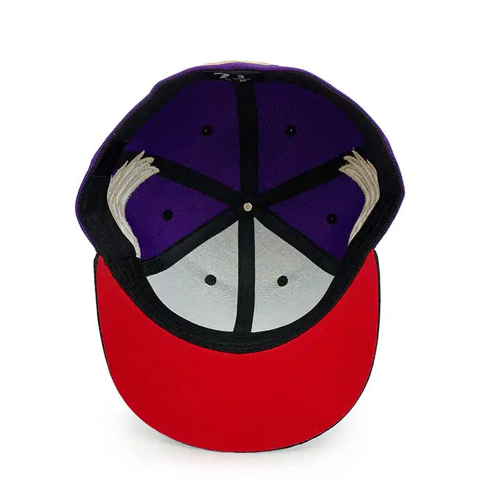 purple polyester fitted hat-5