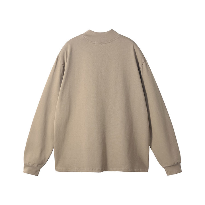 beige Cotton sweatshirt back