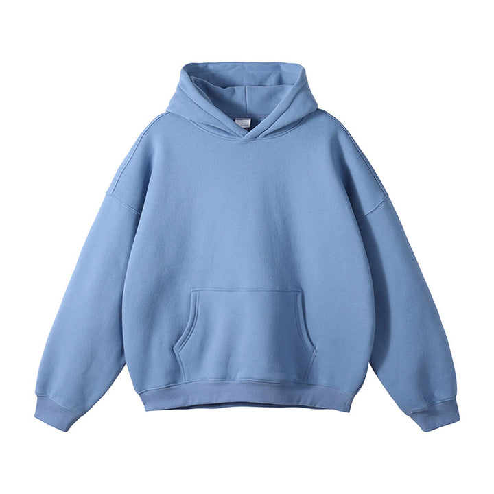 light sky blue Cotton hoodies