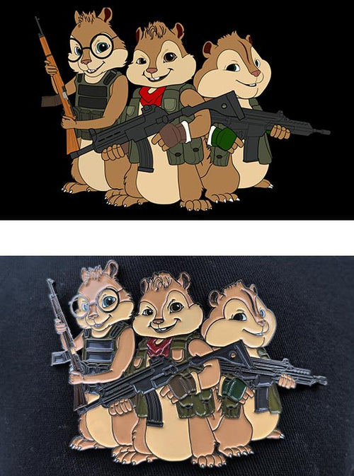 Logo options-metal badge