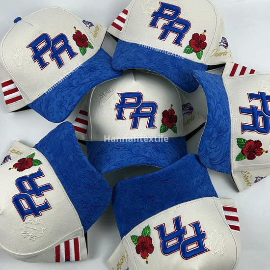 Wholesale Flat Embroidery Decorative Cap Bill Polyester Structured Baseball Cap 3