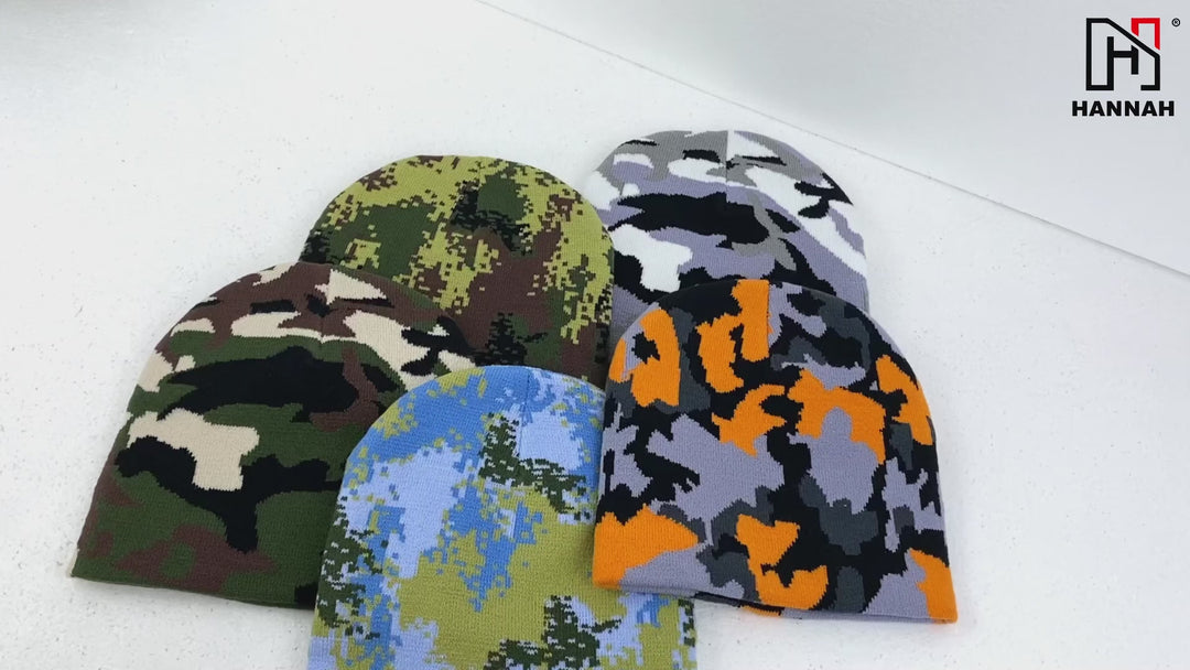 Camouflage beanie