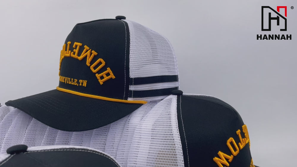 cotton trucker hat with rope video