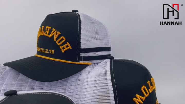 cotton trucker hat with rope video