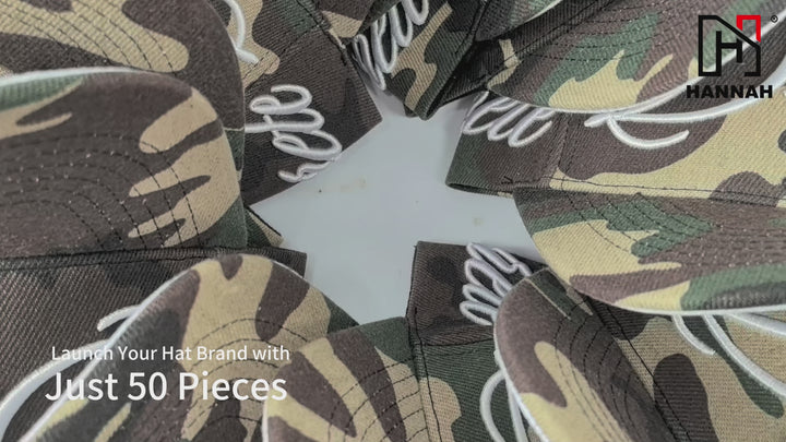 polyester camo baseball hat bulk