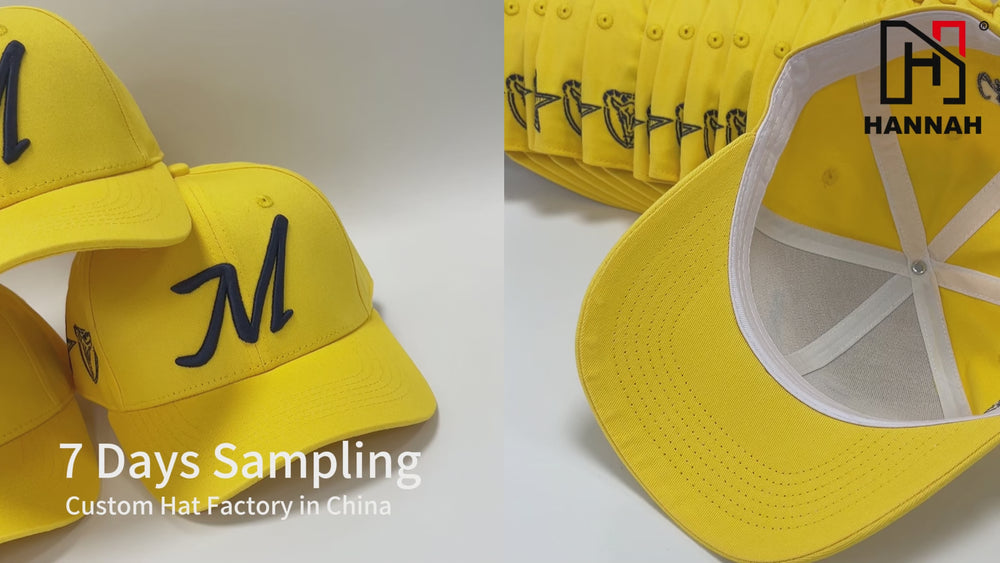 cotton 6 panel baseball hat
