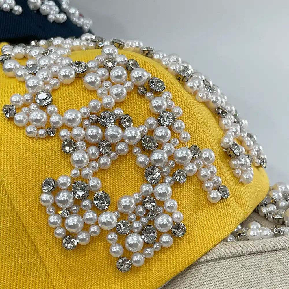 rhinestone fitted hat_5