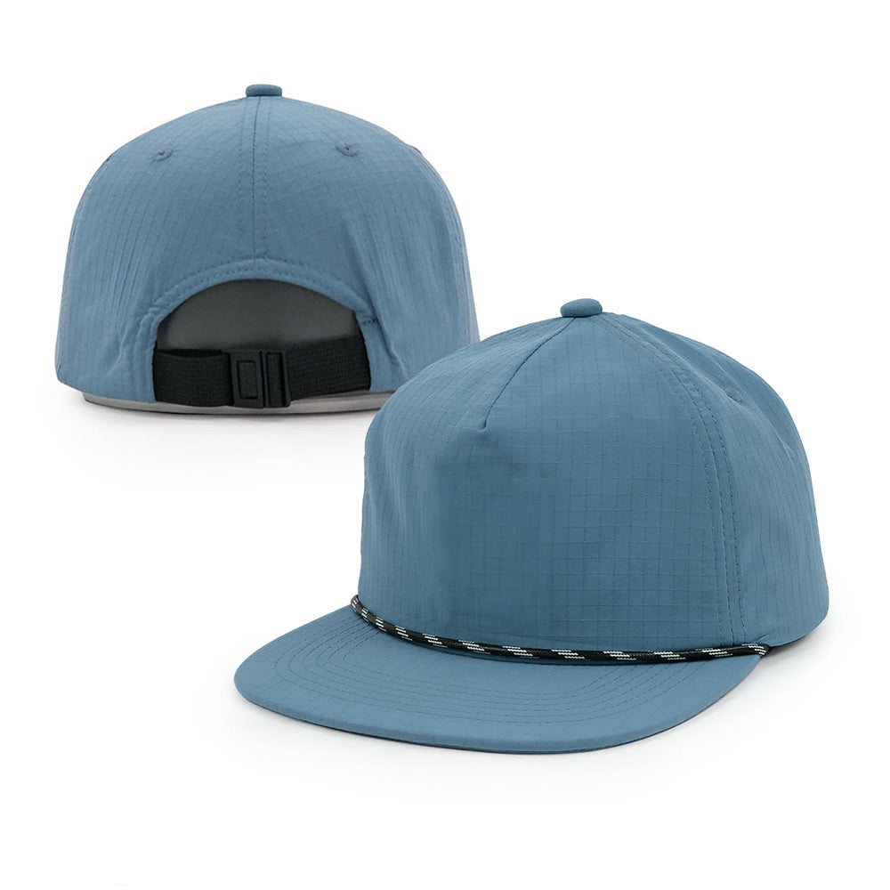 deep sky blue nylon snapback  caps