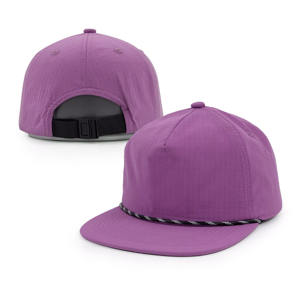pale violet red nylon snapback  caps