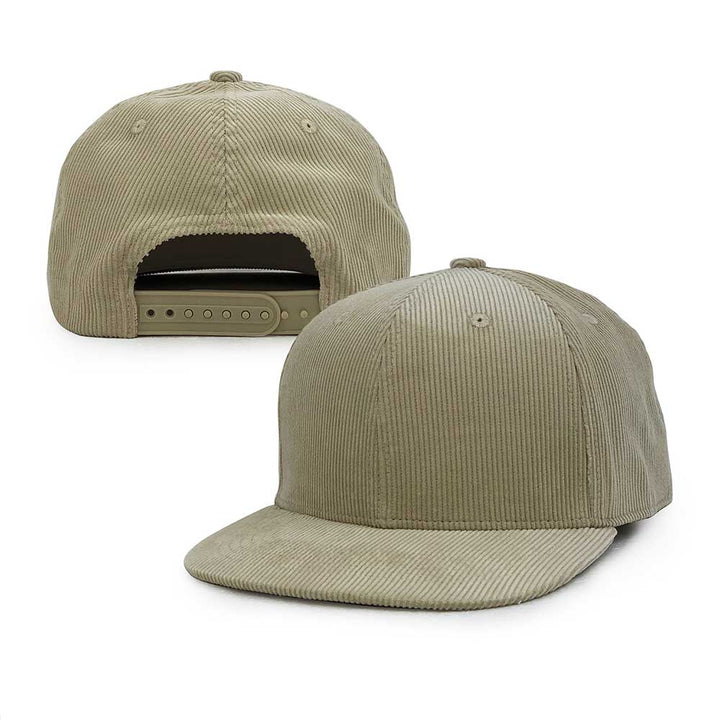floral white corduroy 6 panel snapback hats