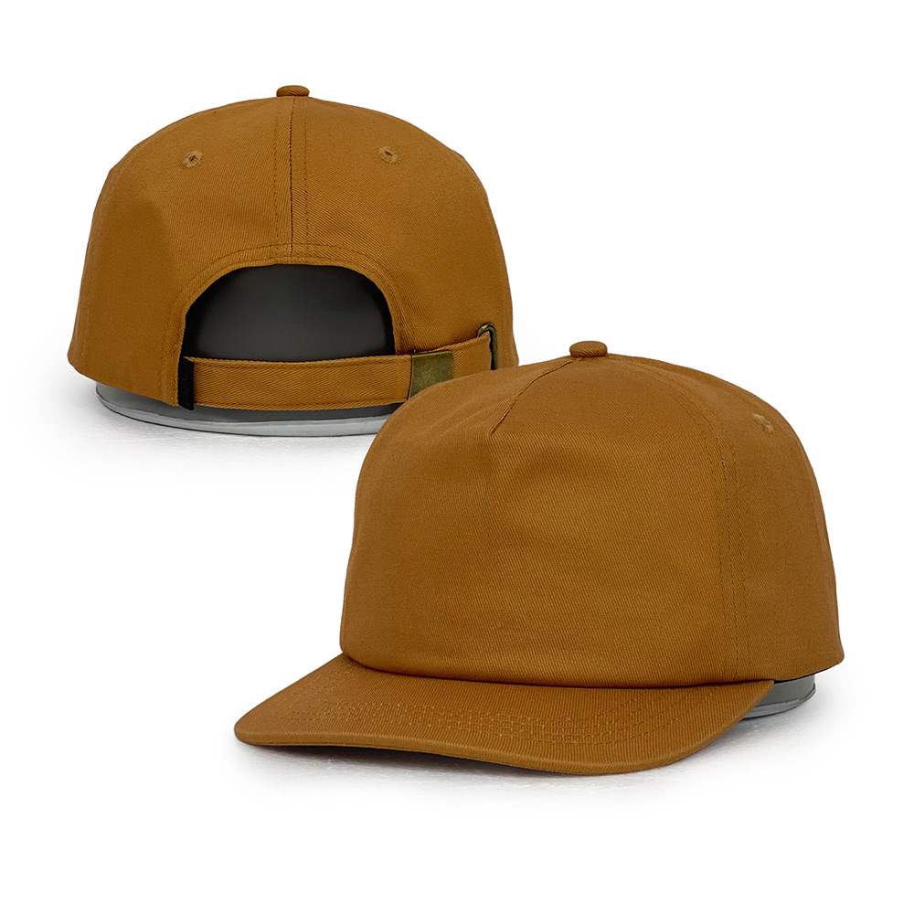 orange beige cotton snapback caps