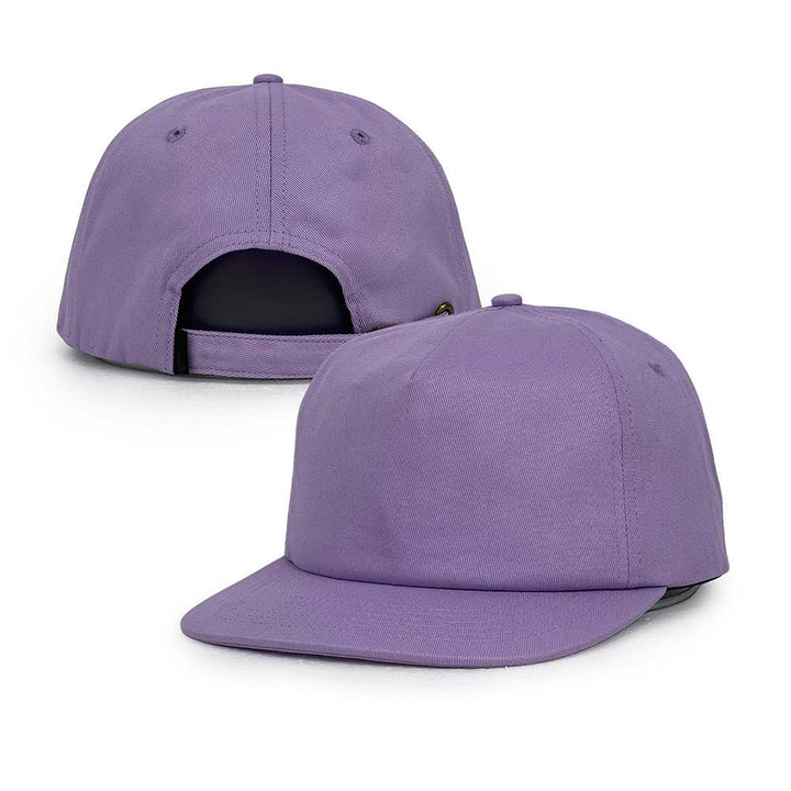 purple beige cotton snapback caps