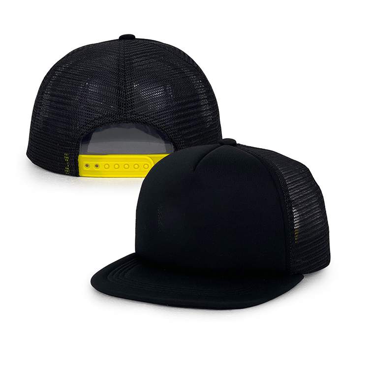 black foam trucker hats