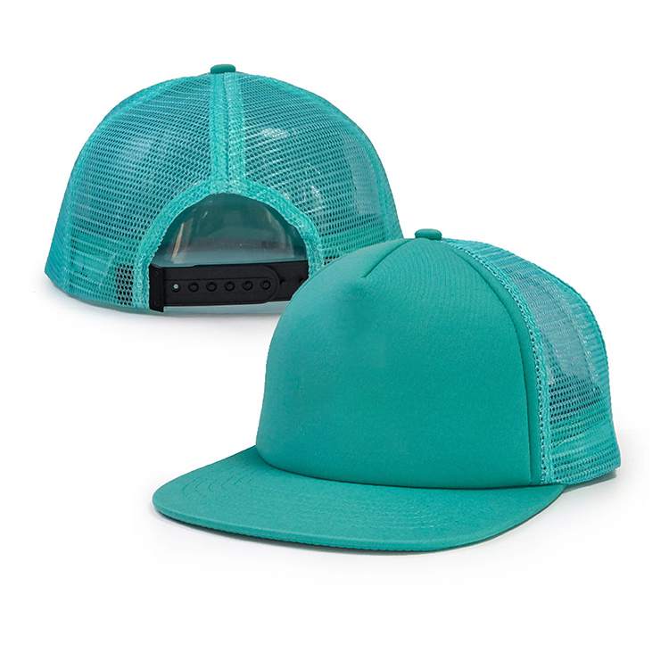 dark turquoise foam trucker hats