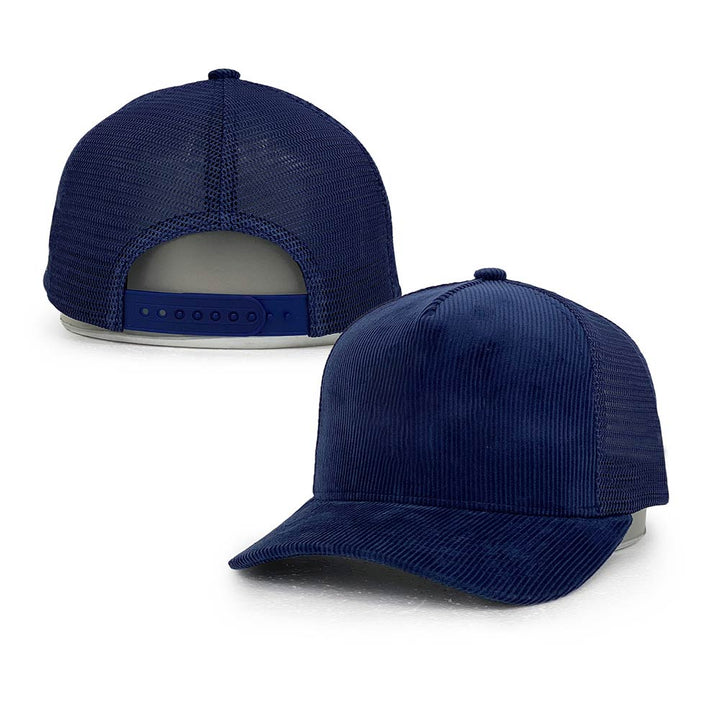 navy corduroy mesh trucker hats