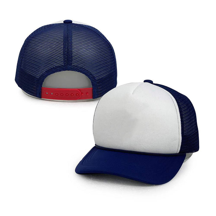 navy foam 5 panel trucker hats