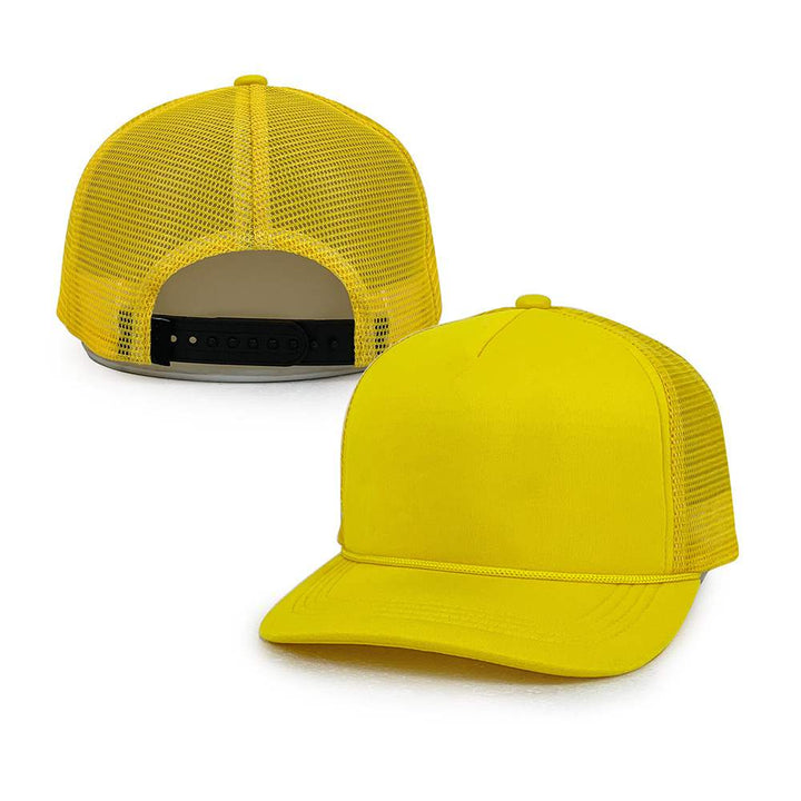 yellow foam 5 panel trucker hats