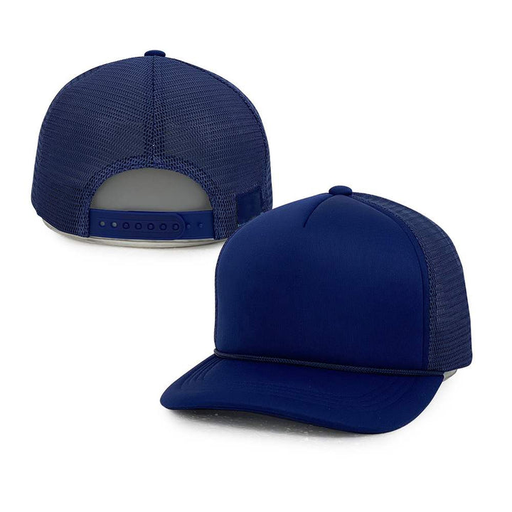 blue foam 5 panel trucker hats