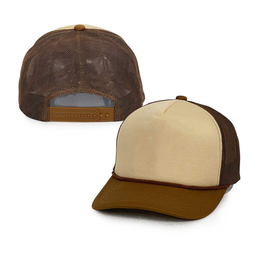 bronze foam 5 panel trucker hats