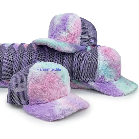 Custom Faux Rabbit Fur Trucker Hat 1