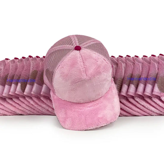 Custom Faux Rabbit Fur Trucker Hat 2