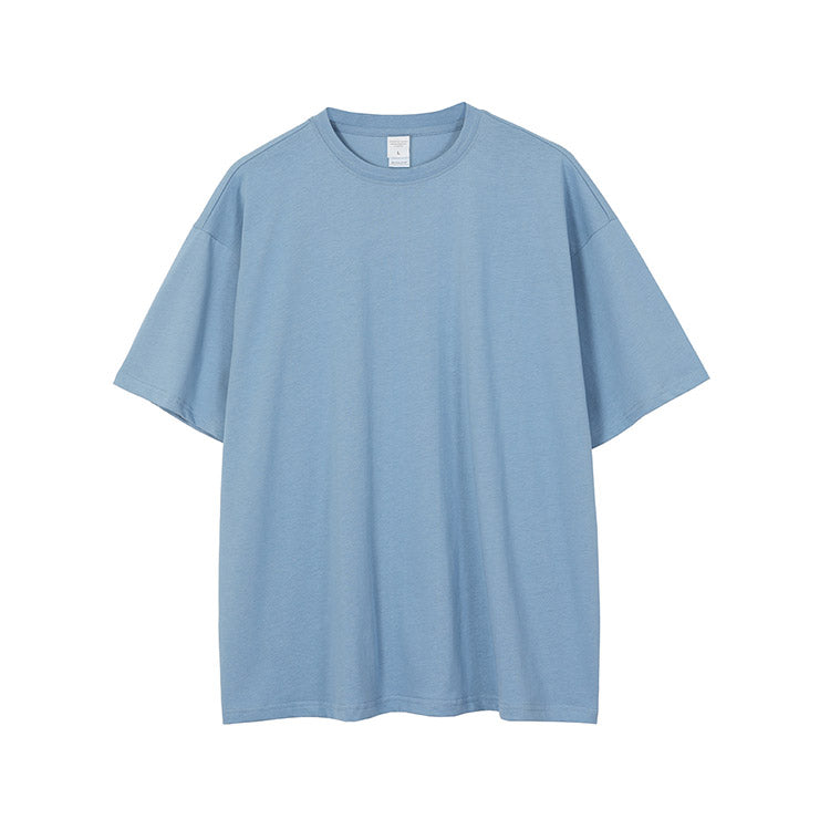 deep sky blue Cotton t-shirt