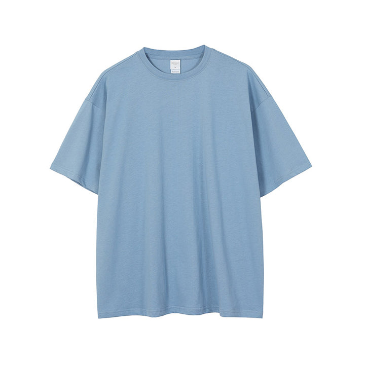 deep sky blue Cotton t-shirt